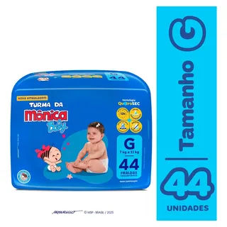 Fralda Turma Da Mônica Baby Mega 
