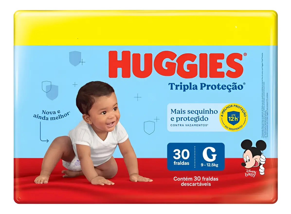 Fralda Infantil Huggies Tripla Proteção Meguinha