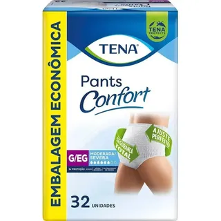 Tena Pants Confort  Pacote com 32 unidades.