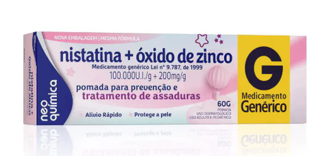 Pomada de assaduras c/Nistatina e Zinco