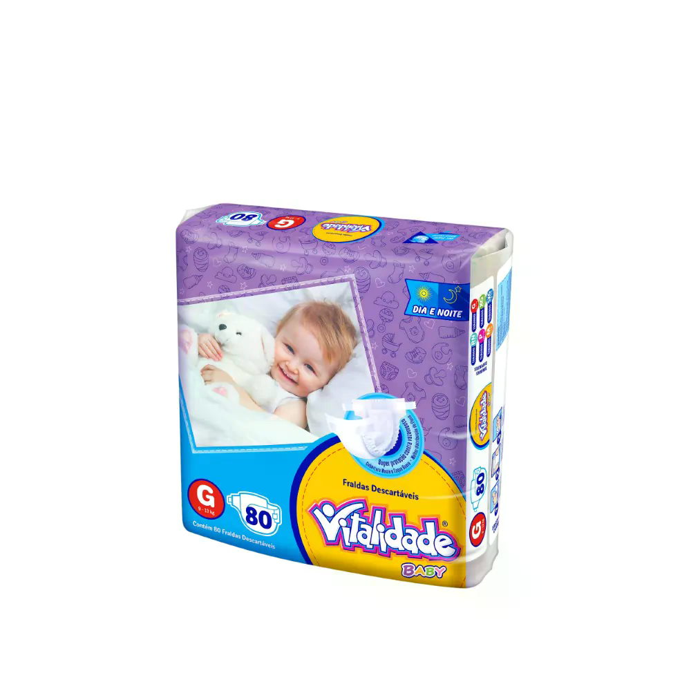 Fralda Infantil Vitalidade Baby Hiper