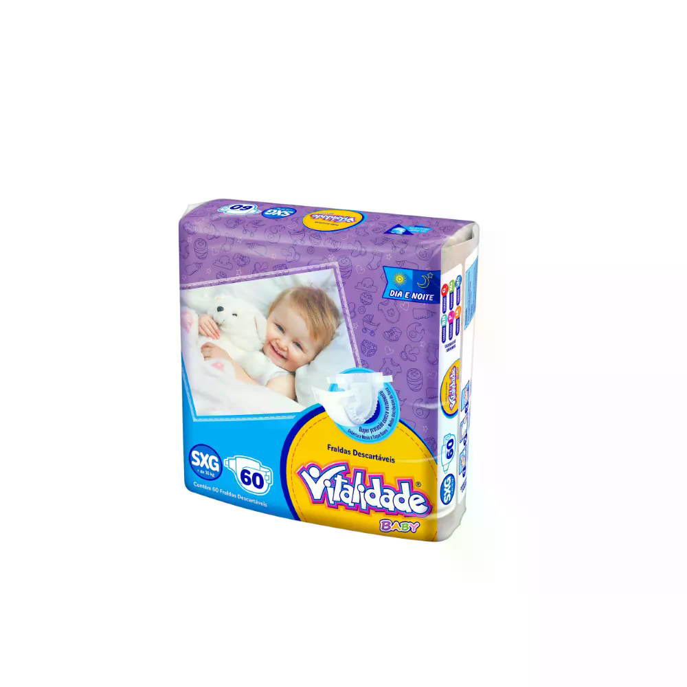 Fralda Infantil Vitalidade Baby Hiper