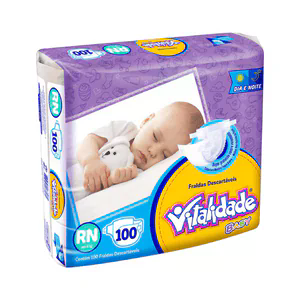 Fralda Infantil Vitalidade Baby Hiper Tamanho RN.
