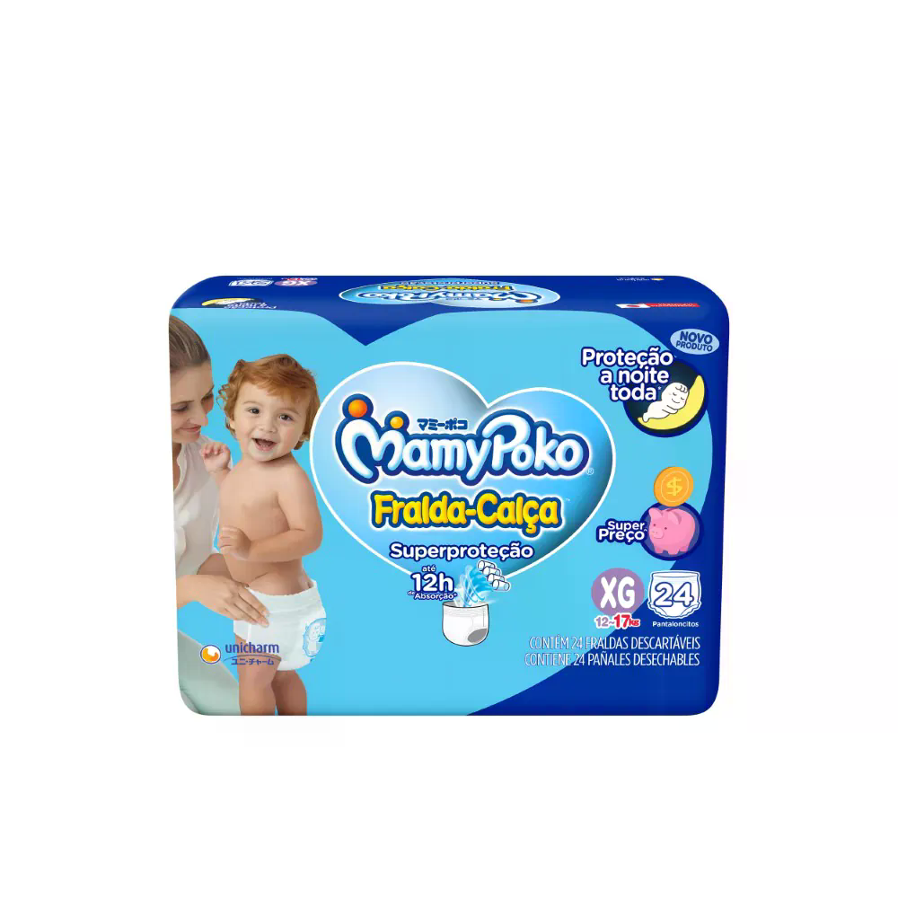 Fralda Calça Infantil MamyPoko Super Proteção Jumbo