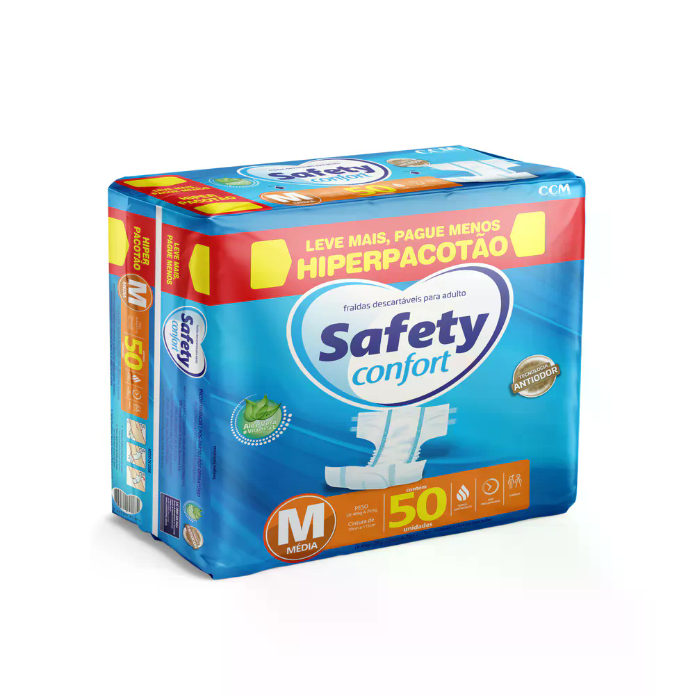 Fralda Adulto Safety Confort Hiper -
