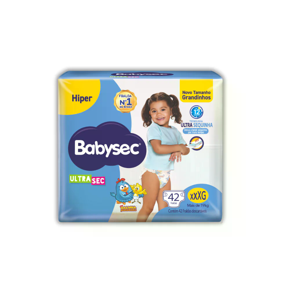 Fralda Infantil Babysec Galinha Pintadinha Hiper