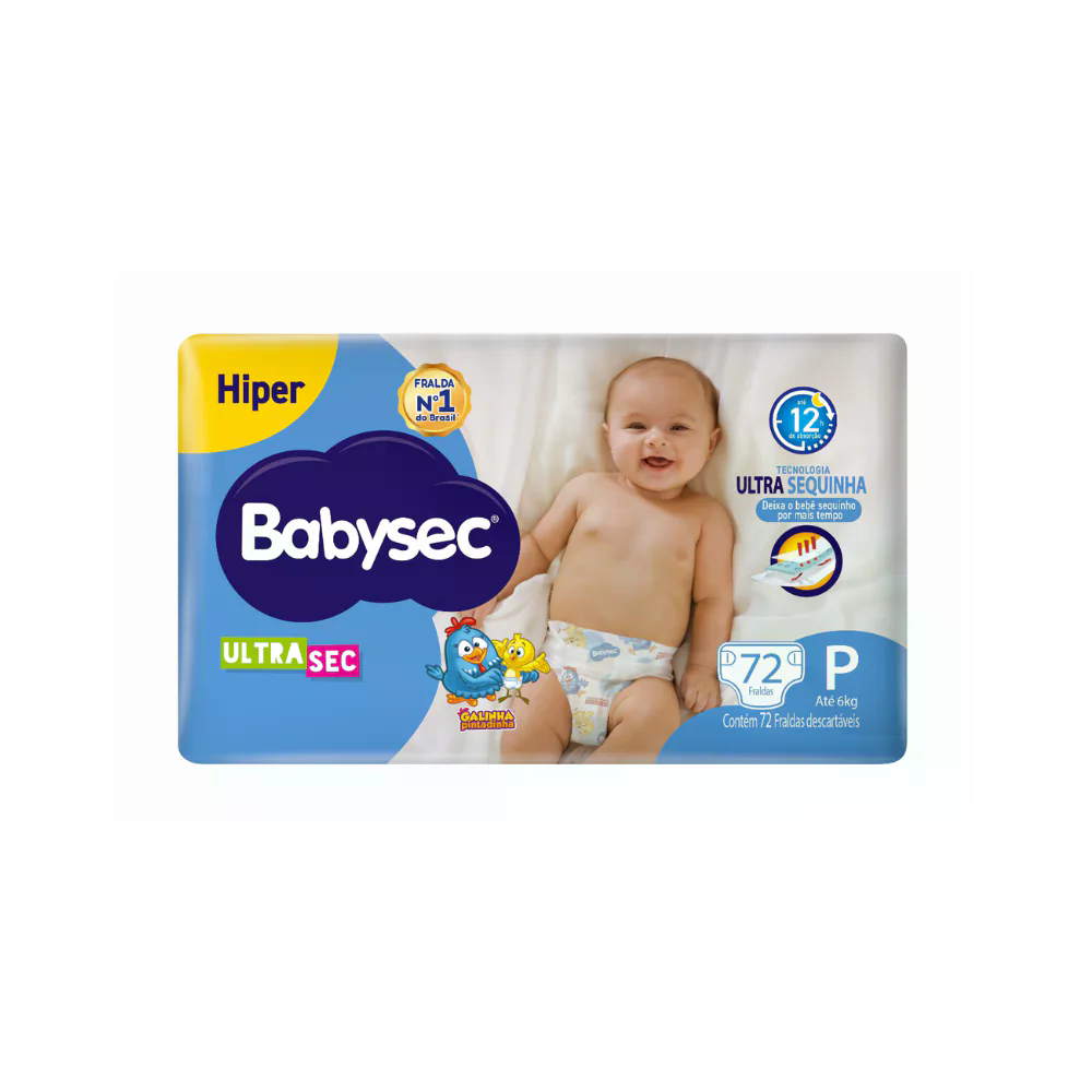 Fralda Infantil Babysec Galinha Pintadinha Hiper